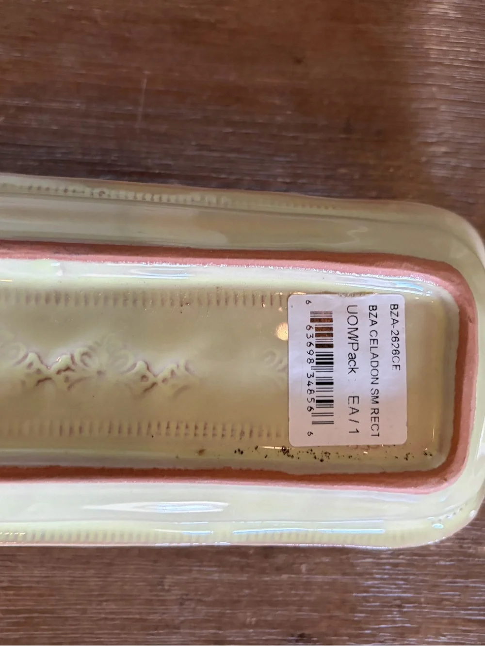 Vietri Olive Boat celadon new 16”